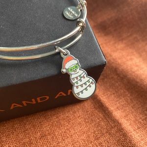 Alex and Ani Color Infusion Holiday Snowman Bangle